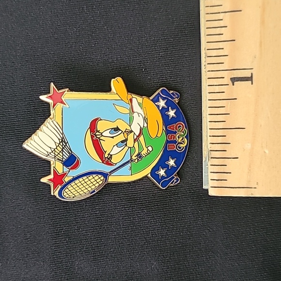 Tweety Bird 1996 USA Olympic Badminton Pin - Picture 7 of 7